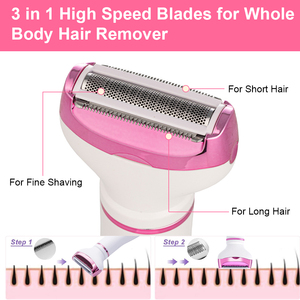 Rasoir électrique 4 en 1 pour femmes, épilateur multifonction, rasoir étanche, rasoir pour femmes, tondeuse pour poils du corps, épilateur - Product Image 4