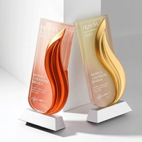 Trophée en métal personnalisé créatif, prix en cristal pour la cérémonie de remise des prix de la conférence annuelle de l'entreprise, cadeau d'honneur pour anniversaire, livraison gratuite