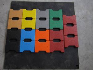 Bán Buôn An Toàn Mật Độ Cao Chống Trượt Ổn Định Con Chó Xương Cao Su Lát Cho Ngựa Đổ Sân Chơi Cao Su Pavers Gạch - Product Image 6