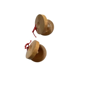 Castagnettes en bois Orff rondes, très vendues, pour la danse, pour la maternelle, l'éducation préscolaire, instrument de musique - Product Image 2