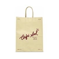 Sacs cadeaux en papier personnalisés, sacs cadeaux en kraft brun avec logo et poignée pour mariage, anniversaire, emballage de fête