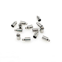 Veromca acier inoxydable cuir corde Bracelet collier boucles plusieurs tailles de bijoux à bricoler soi-même connexion accessoires fermoir