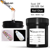 VENALISA UV GEL 1KG Base Coat Sans Résidu Longue Tenue Top Coat Trempé Vernis à Ongles Gel OEM en Vrac 1000ml Vernis à Ongles Gel UV Émaux