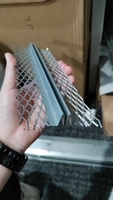 Accessoires de stuc, garnitures, joint de contrôle double en V galvanisé de 1/2'' G60, joint d'expansion pour plâtrage EIFS