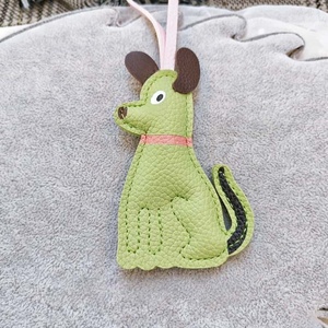 New Fashion PU Leather Cartoon Dog Keychain Cute Animal Dog Car Keychain <b>Handbag</b> Pendant Luxury Leather Designer Bag Charms Gift - Product Image 5