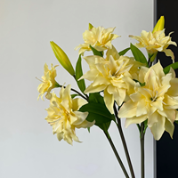 W-A1291 Fleurs artificielles de lys de bonne qualité, toucher réel, lys calla, fleurs artificielles pour la décoration de mariage et de la maison
