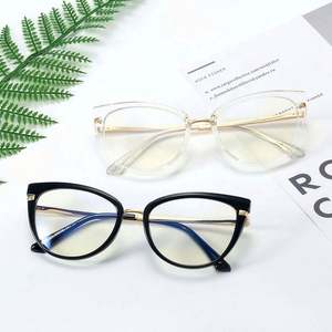 Gafas de Sol con Bloqueo de Luz Azul TR90 de Moda Vintage con Logotipo Personalizado 2021 para Mujer, Gafas de Ojo de Gato Anti Luz Azul - Product Image 2