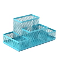 Rangement pour accessoires de bureau Organisateurs de bureau Porte-stylo 4 compartiments Porte-stylo en maille