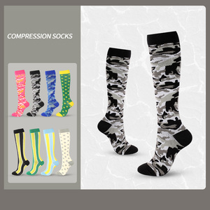 <span class=keywords><strong>Medias</strong></span> de Compresión de Secado Rápido ALLCH Crew para Enfermeras, Correr, Ciclismo, Viajes, Diseño Jacquard, Spandex/Nailon, Deportivas, Fitness - Product Image 3