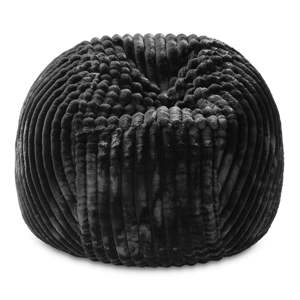 DB Jaxx Saxx 5 pieds style traditionnel pouf confortable Mondo fourrure avec housse amovible noir - Product Image 5