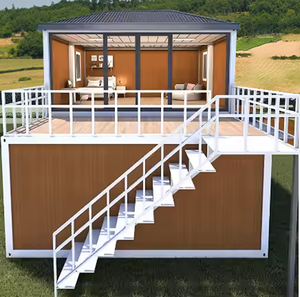 Conception intelligente Maisons préfabriquées de vacances écologiques Petites villas en acier hors réseau pour l'extérieur et les appartements Réseau <span class=keywords><strong>solaire</strong></span> à énergie <span class=keywords><strong>solaire</strong></span> - Product Image 1