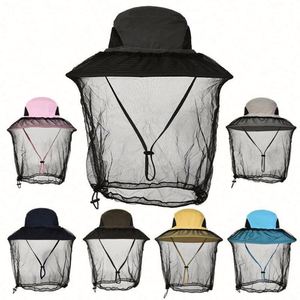 <b>Summer</b> Men and Women Anti-mosquito Quick Dry Breathable Mountaineering <b>Hat</b> Wide Brim Fishing Cap With Mesh protection - Product Image 2
