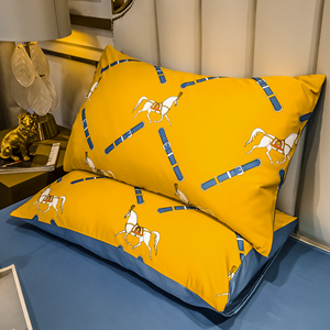 Ngựa In Sang Trọng Polyester Bộ Đồ Giường Đặt Sáng Sáng Bóng Đám Cưới Tấm Ga Giường Ngủ Khỏa Thân Bộ Đồ Giường Đặt - Product Image 6