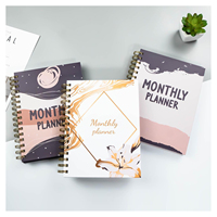 Livre à couverture rigide avec impression de cahiers à spirales A4 A5 Journal Agenda Annuel Carnets Personnalisables