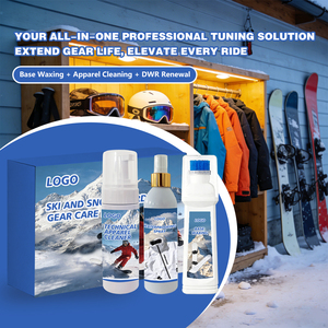 Kit di Pulizia per Attrezzatura da Snowboard Formato Viaggio, Kit Ecologico per <span class=keywords><strong>la</strong></span> Cura in Movimento di Tutti gli Equipaggiamenti per Sport Invernali sulla Neve - Product Image 3