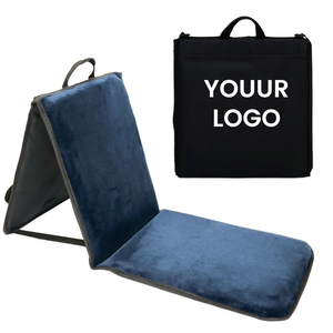 Alfombrilla de oración de regalo de tela musulmana gruesa acolchada larga con estampado personalizado de cabeza fina sólida plegable con bolsa - Product Image 1