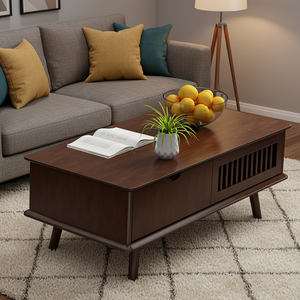 Juego de Mesa de Centro y Mueble para <span class=keywords><strong>TV</strong></span>, Estilo Nórdico Moderno, para Sala de Estar, Mesa de Té de Diseño Simple, Madera Maciza, Desmontable, para Apartamentos Pequeños - Product Image 5