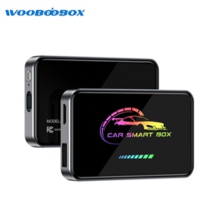 ผู้ผลิตกล่อง Carplay Ai ไร้สาย 4-in-1 จากเซินเจิ้น อะแดปเตอร์ Car Play แบบพกพา 4 แรม รองรับ OEM โลโก้แบบกำหนดเอง บรรจุภัณฑ์พร้อมพอร์ต USB - Product Image 1