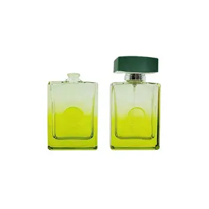 Botol parfum hijau 60ml vintage kemasan kosmetik kustom kualitas tinggi