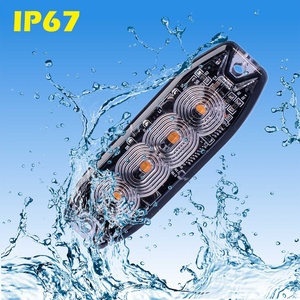 SAE ECE R65 <span class=keywords><strong>Strobe</strong></span> flash light 24V hổ phách LED cảnh báo đèn nhấp nháy siêu mỏng màu đỏ màu xanh LED <span class=keywords><strong>Strobe</strong></span> <span class=keywords><strong>Lights</strong></span> cho xe tải tự động loại - Product Image 1