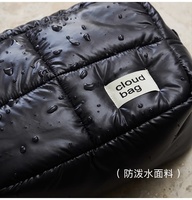 Sac à cosmétiques tendance Tycoon 2024 avec grand logo, sac à maquillage matelassé et moelleux haut de gamme, multicolores, personnalisable pour les voyages