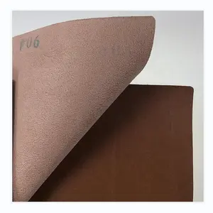 thick brown non-slip pvc leather for travel bags, luxury luggage leather, thick faux leather