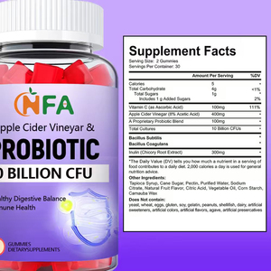 Vinagre de sidra de manzana personalizado y gomitas probióticas proporcionan un gran equilibrio digestivo saludable - Product Image 2