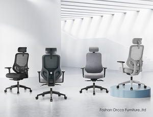 Silla de oficina giratoria de malla metálica con parte trasera de cuero, ejecutiva, ergonómico y moderno - Product Image 4