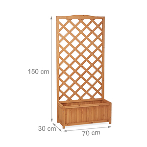 Di <span class=keywords><strong>legno</strong></span> Reticolo Fioriera Pentola Scoperta Sollevato Giardino Letto di fiori <span class=keywords><strong>Con</strong></span> <span class=keywords><strong>Traliccio</strong></span> di <span class=keywords><strong>Legno</strong></span> - Product Image 6