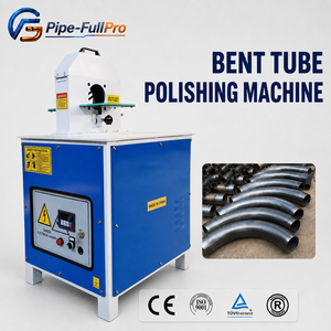 Machine de polissage de tubes courbés pour cuivre, aluminium, acier – Rectification, polissage et décapage de rouille pour tubes ronds et carrés - Product Image 1