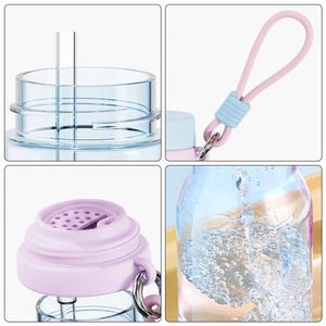 BPA-free Tritan Plastic Water Bottle with a Straw Cold- and Heat-resistant Compatible with a Variety of Drinking Straws - Product Image 4