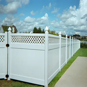 Fentech facile da installare che esporta pannelli di recinzione per la privacy di alta qualità 6 per 8 bianchi economici