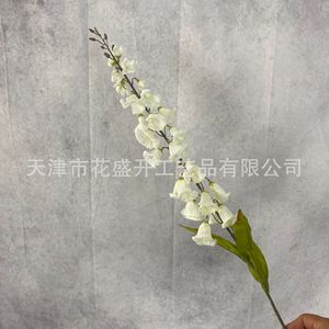 Lirio del Valle Artificial de Tallo Único, Flor de Seda Azul, Decoración para Bodas, Adorno para el Hogar, Alta Simulación - Product Image 3