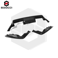 Diffuseur arrière de voiture en fibre de carbone sèche style 3D pour BMW G87 M2, pièces automobiles, garniture de pare-chocs, spoiler inférieur, séparateur, kit d'aileron arrière