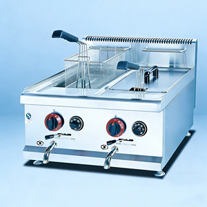 Freidora de doble tanque para patatas fritas y <span class=keywords><strong>pollo</strong></span> frito - <span class=keywords><strong>Precio</strong></span> de máquina de patatas fritas - Product Image 3