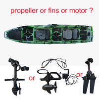 Kayak à pédales électrique Viking, 14 pieds, en HDPE, 3 sections, tandem modulaire, bateau pour 2 personnes, résistant à l'eau, écologique, pour lac