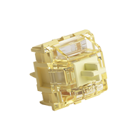 Interrupteurs Linéaires AKKO V5 Creamy Yellow Pro (Style MX 5 Broches 50gf 45pcs) Pré-lubrifiés en Usine avec Diffuseur LED et Éclairage RGB