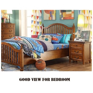 Luxury Retro <strong>Small</strong> Smart Bed Side <strong>Table</strong> <strong>with</strong> 3 <strong>Drawers</strong> Brown for Bedroom - Product Image 3