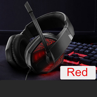 USB/3.5Mm Stereo PS4 PC Satu Game Headset Headphone dengan Mic LED Light untuk PS4 Gaming Headset