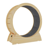 Rouleau de course silencieux en bois pour chat, durable et écologique, pour l'exercice et le jeu
