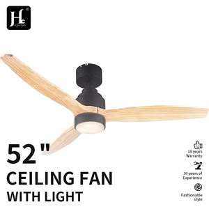 Ventilador de Techo LED de 52 Pulgadas con Luz, Cuerpo de Hierro, 3 Aspas, Control Remoto de 6 Velocidades, Motor DC de Bajo Perfil, Diseño Moderno - Product Image 5