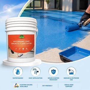 Revestimiento de Piso Monocomponente a Base de Agua, Fácil de Aplicar, Impermeable y Resistente al Desgaste, para Interiores y Exteriores, para Hogar y Oficina - Product Image 1