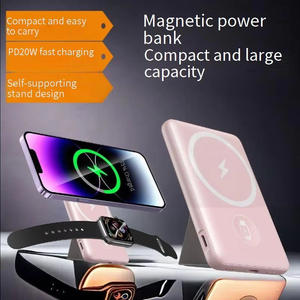 Fuente de alimentación Mini Power Bank 5000mAh Powerbank magnético inalámbrico Cargador portátil para Iphone Batterie Externe - Product Image 6