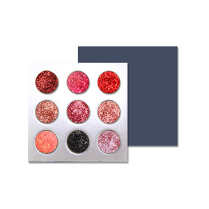 Paleta de sombras de ojos para escenario, 9 colores, lentejuelas brillantes e impermeables - Product Image 3