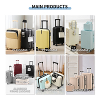 Valise à roulettes universelle pour bébé et enfant, en ABS, petite, légère, avec siège, trolley, et serrure à code