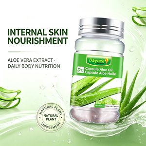 Aloe Oil Softgel Capsule Natural Aloe Vera Extract Skin Nourish Antioxidant Sooth Adult Skin Health Dietary <b>Supplement</b> Capsules - Product Image 4