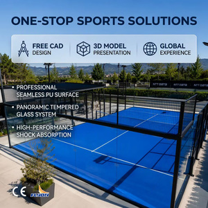Pista de Pádel Personalizada Directo de Fábrica, Pista de Tenis de Pádel Prefabricada de Acero Galvanizado y Vidrio Templado para Proyectos de Clubes - Product Image 1