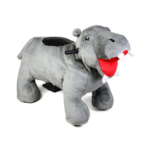 Jouet animal en peluche électrique commercial pour adultes et enfants, à monnayeur, certifié CE, à louer, alimenté par batterie, ignifuge