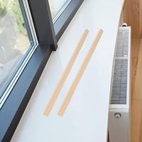 Molduras Triangulares Decorativas de Madera de Pino Modernas para Marcos de Ventana, Tiras Decorativas para Modelismo, Fácil Instalación