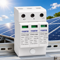 Parafoudre TYCOTIU TYPV3-1000 T2 de type 40 kA, 3P, pour la protection contre la foudre des systèmes solaires industriels et des équipements électroniques